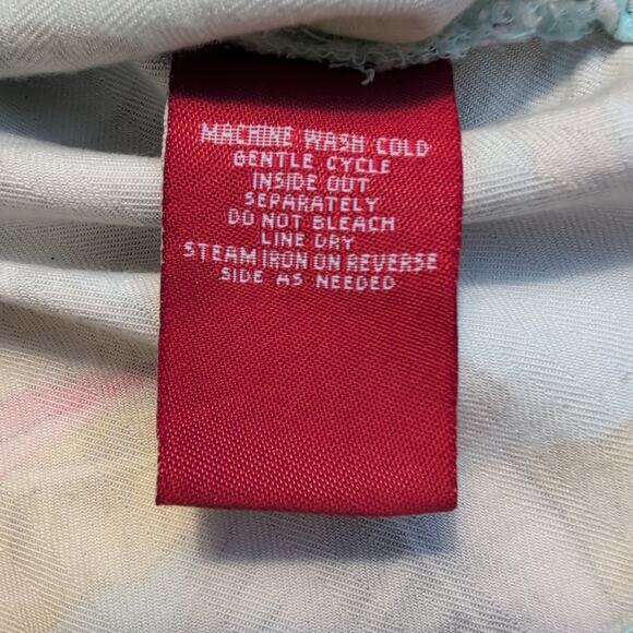 La Cabana Hawaiian Shirt Men’s M Blue Floral Rayon Button Down Tropical - Picture 9 of 10